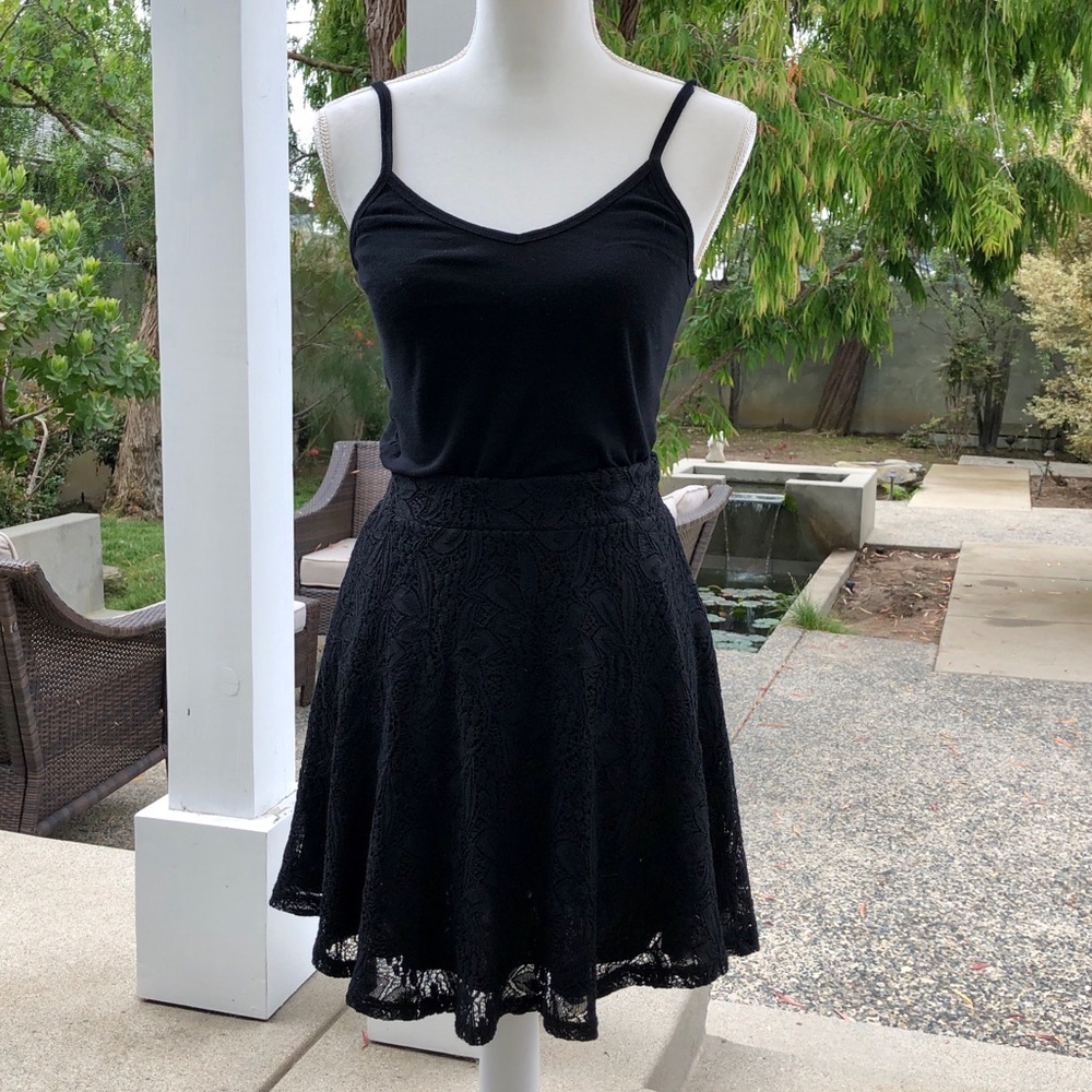 Target xhilaration Black Lace Skater Skirt, size S - Picture 3 of 11